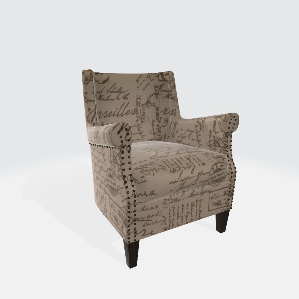 C Brown Armchair