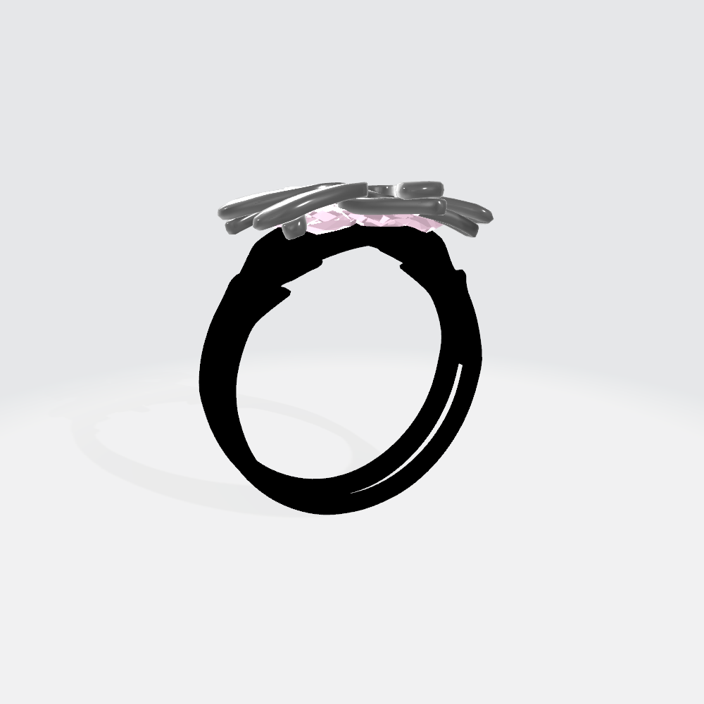 Black Pink Ring